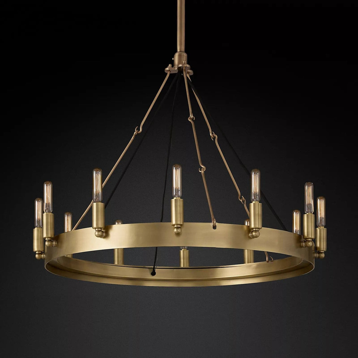 Filament Round Chandelier 26" 12-Light