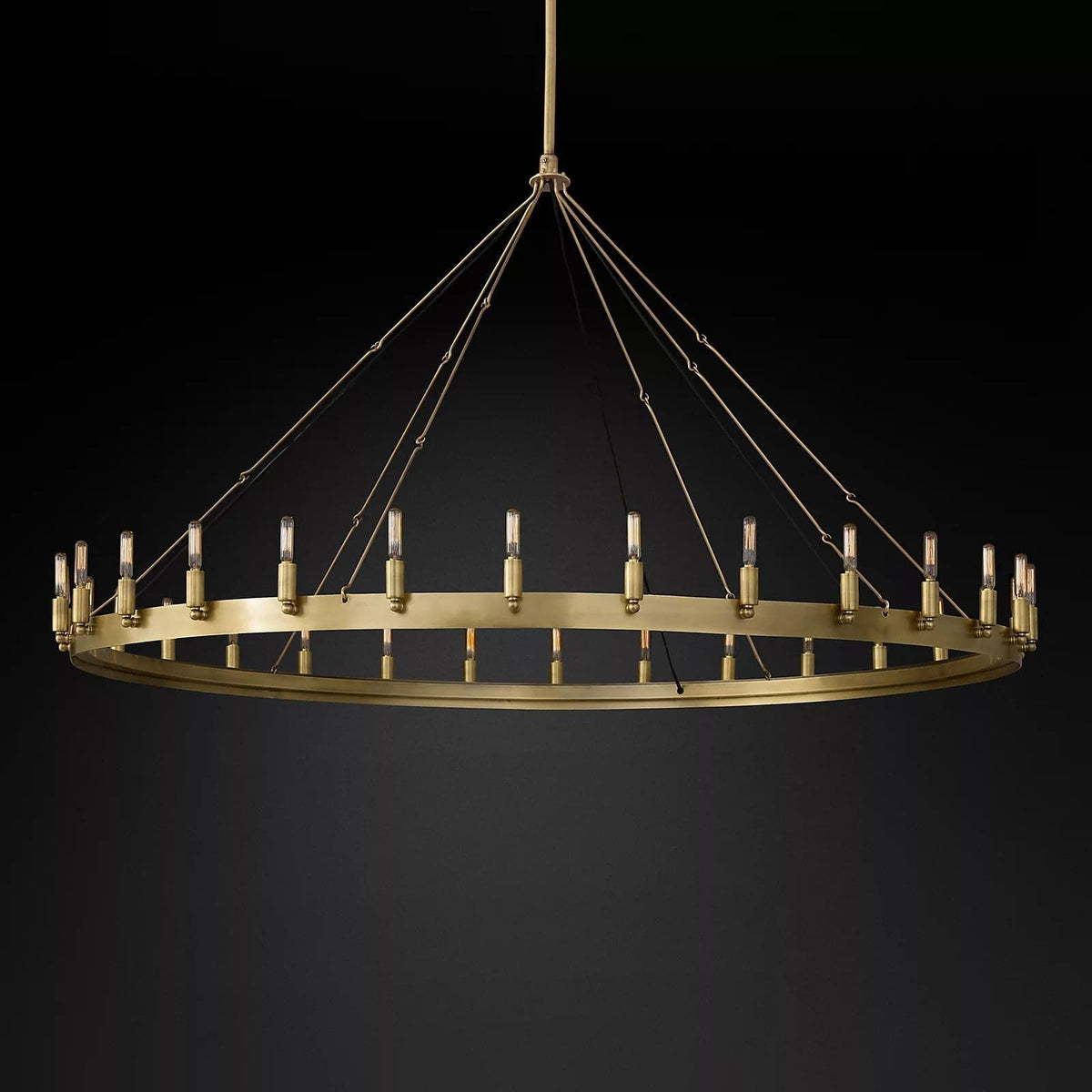 Filament Round Chandelier 63" 30-Light