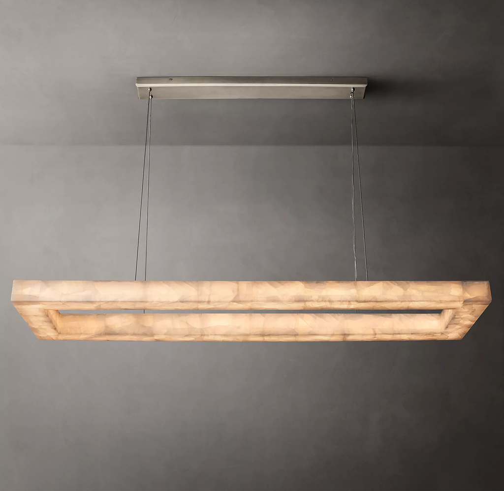 Rivage Rectangle Chandelier 72"