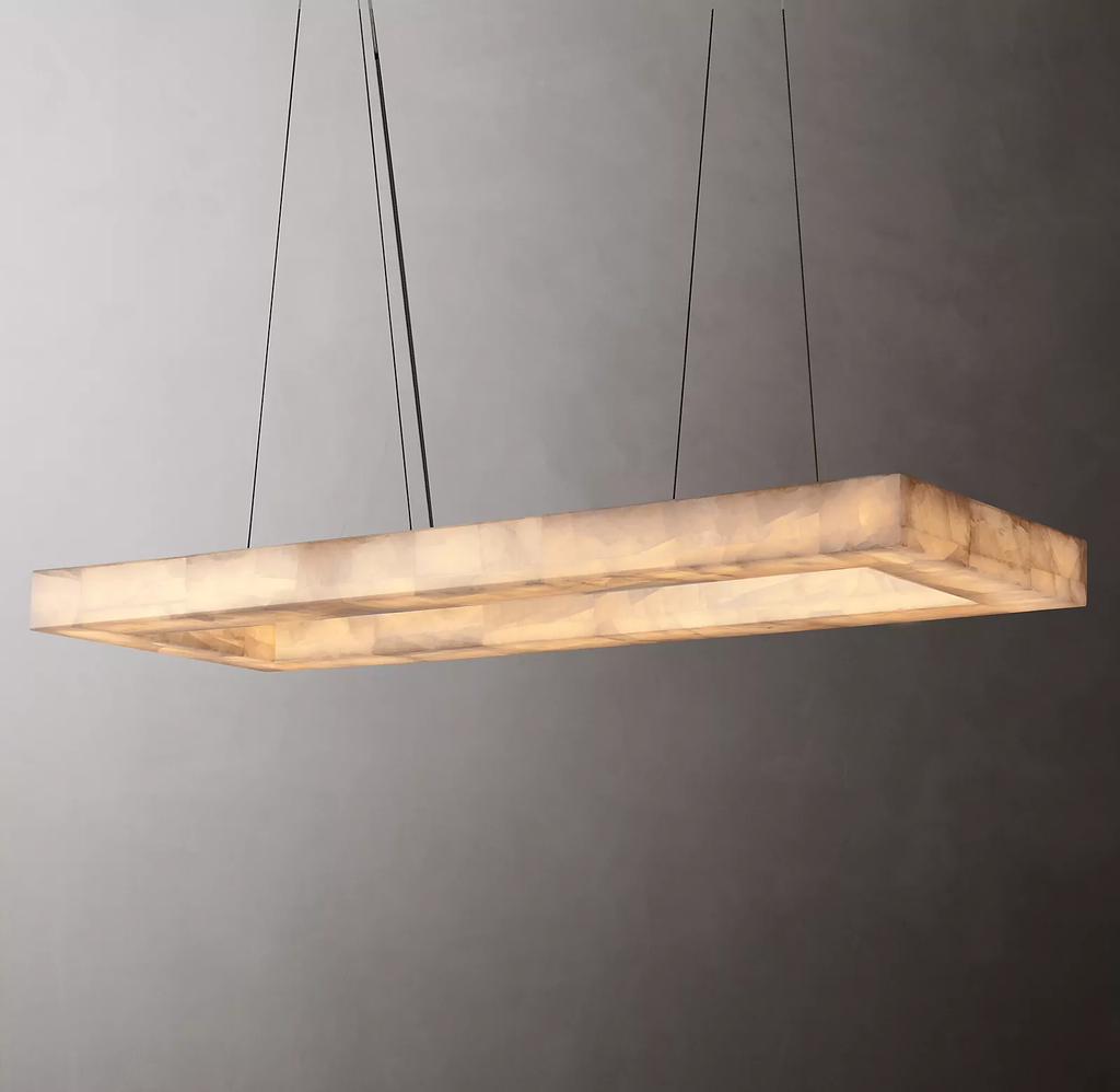 Rivage Rectangle Chandelier 54"