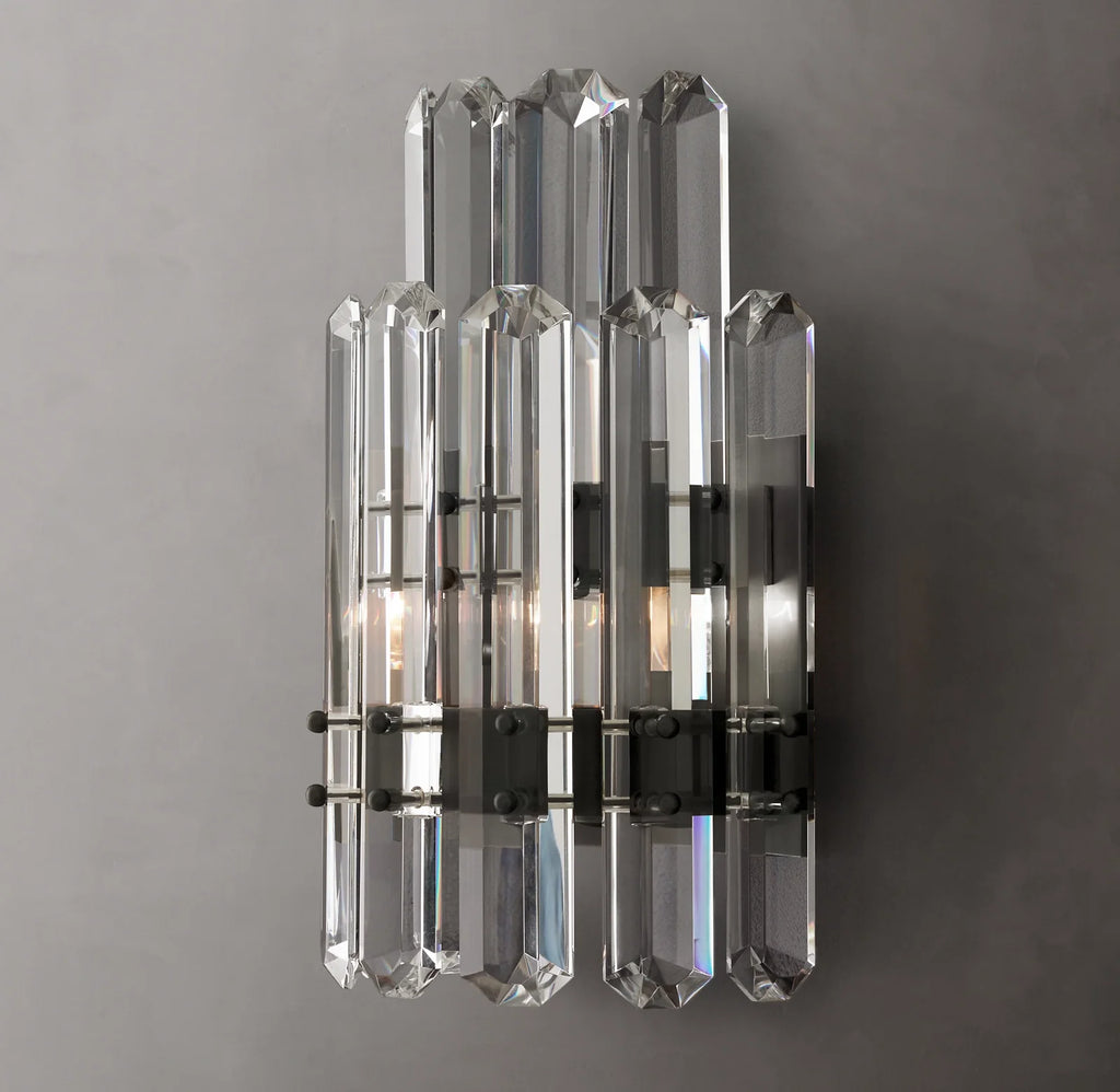Bonnington Two-tier Crystal Wall Sconce 16"