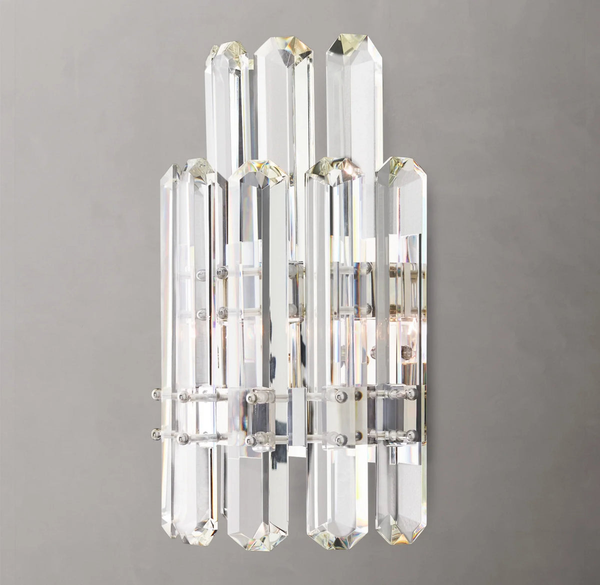 Bonnington Two-tier Crystal Wall Sconce 16"