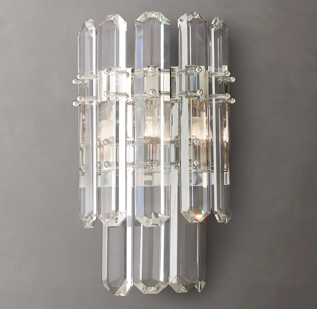 Bonnington Two-tier Crystal Wall Sconce 16"