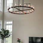 Ravelle Round Chandelier 60"