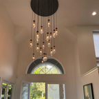 Rain Round Modern Chandelier Light 18"/36"/47"/60"