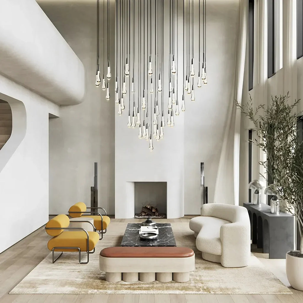 Solitaire Round Crystal Chandelier 17"/24"/36"/58"