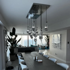 Rain Linear Modern Chandelier Light 54"