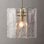 Lattice Glass Pendant Light 13"