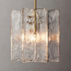 Lattice Glass Pendant Light 13"