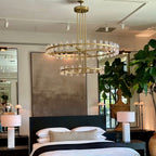 Arcachon LED Two-Tier Crystal Chandelier 60"