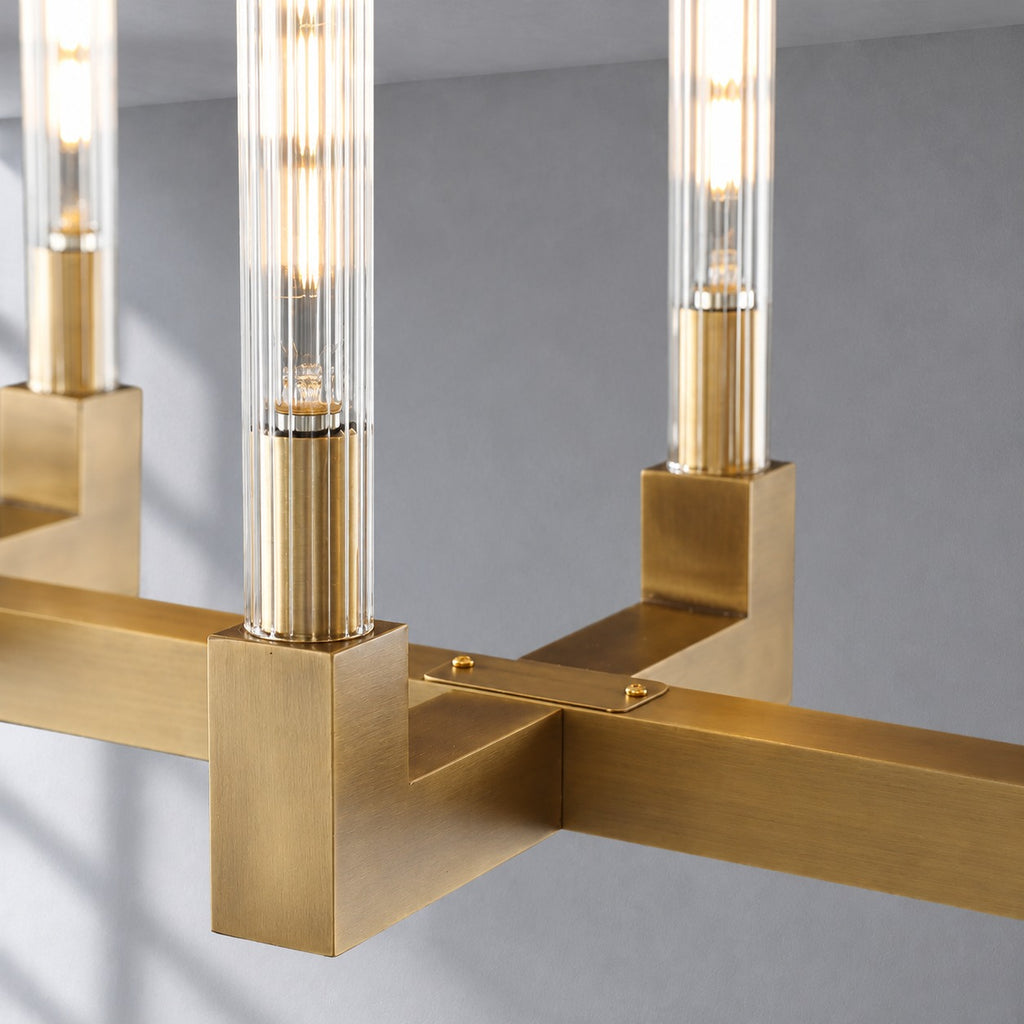 Cannele Candlestick Linear Chandelier 55"/67"