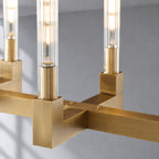 Cannele Candlestick Linear Chandelier 55"/67"