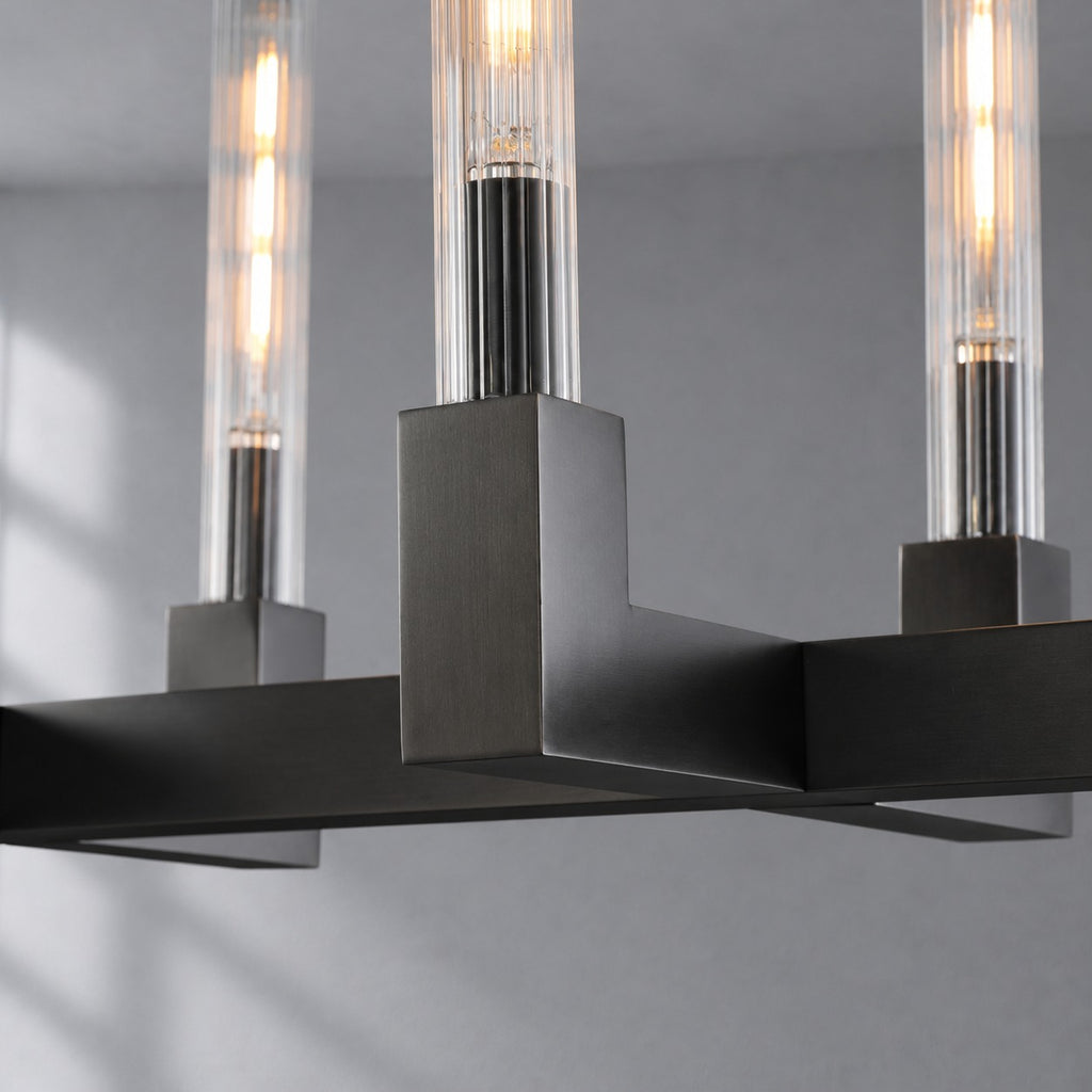 Cannele Candlestick Linear Chandelier 55"/67"