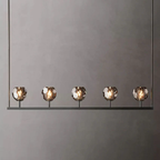 Boule De Cristal Smoke Crystal Linear Chandelier 48"