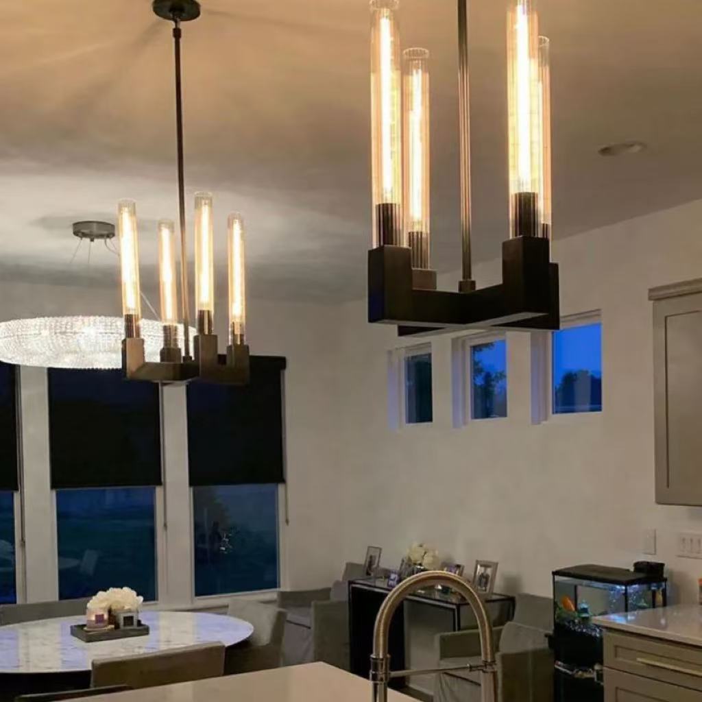 Cannele Rectangular Pendant Light