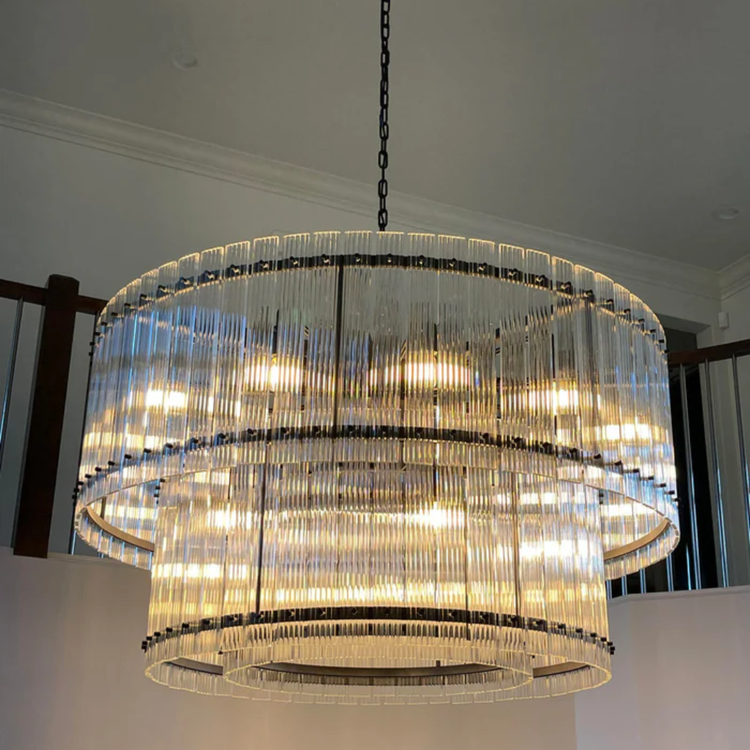 San Marco Two-Tier Round Chandelier 22"