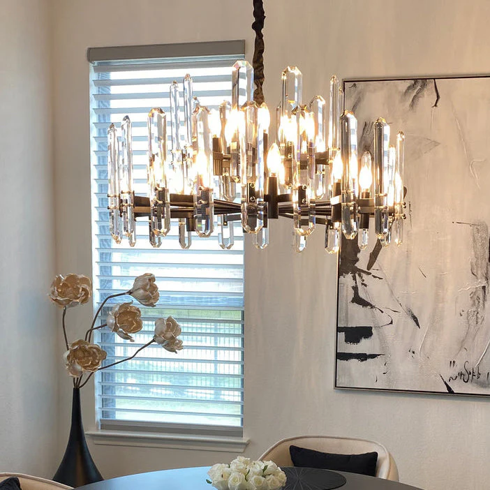 Bonnington Round Crystal Chandelier 24"