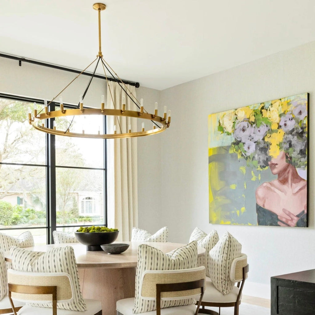 Filament Round Chandelier 63" 30-Light