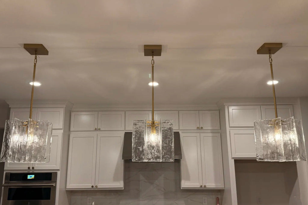 Lattice Glass Pendant Light 13"
