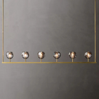 Boule De Cristal Smoke Crystal Linear Chandelier 60"