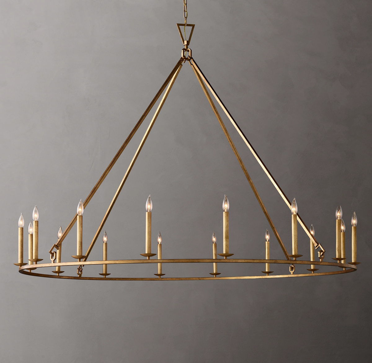 19th C. English Openwork Round Chandelier 50"/60"/72"