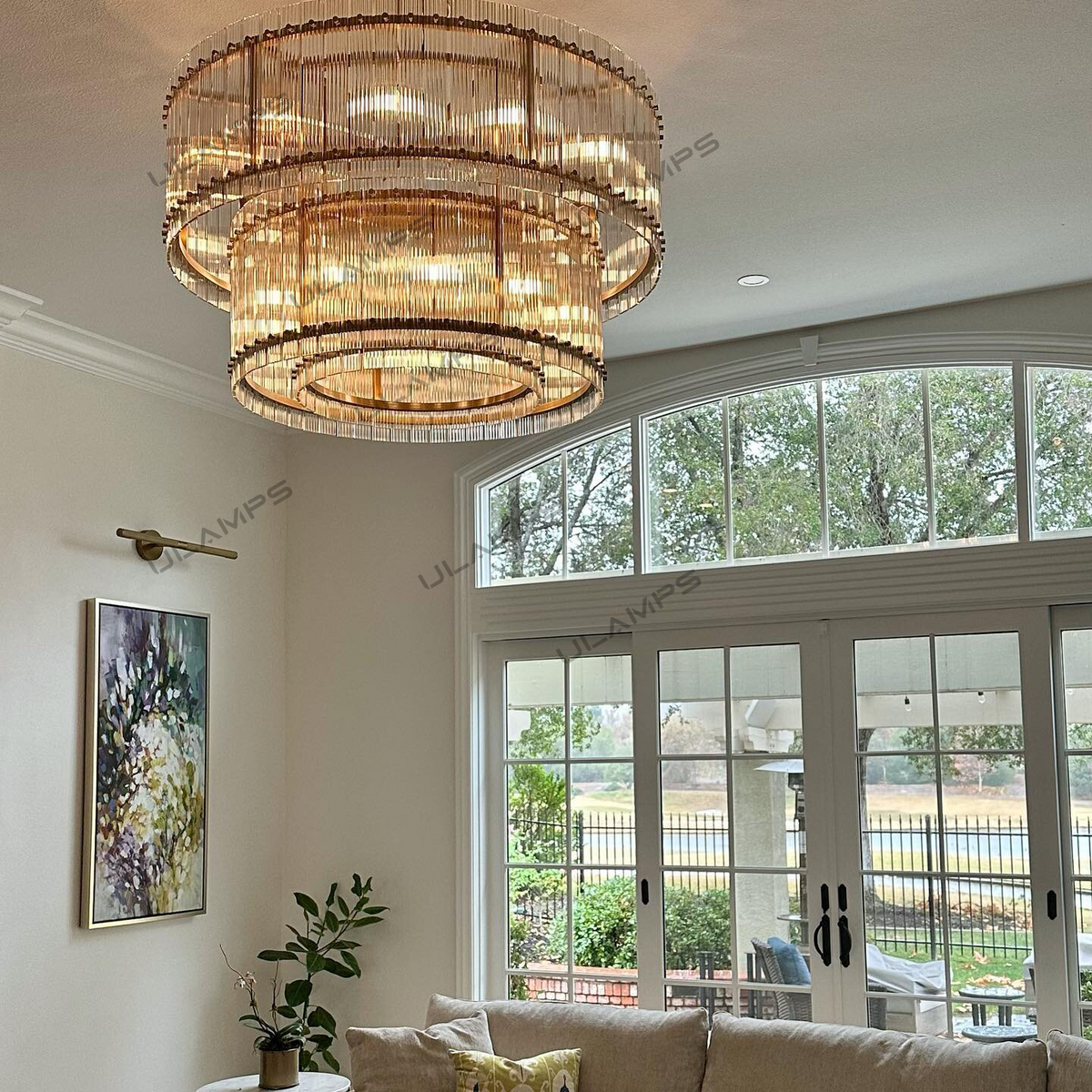 San Marco Two-Tier Round Chandelier 60"