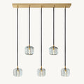 Cubice Clear/Amber Crystal Dining Room Chandelier 36"/54"/72"
