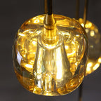 Cubice Clear/Amber Crystal Dining Room Chandelier 36"/54"/72"