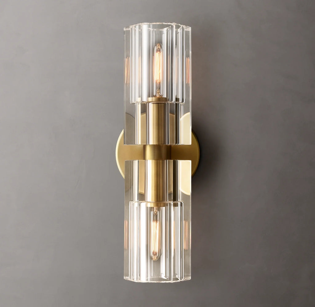 Arcachon Brass Double-Head Wall Sconce