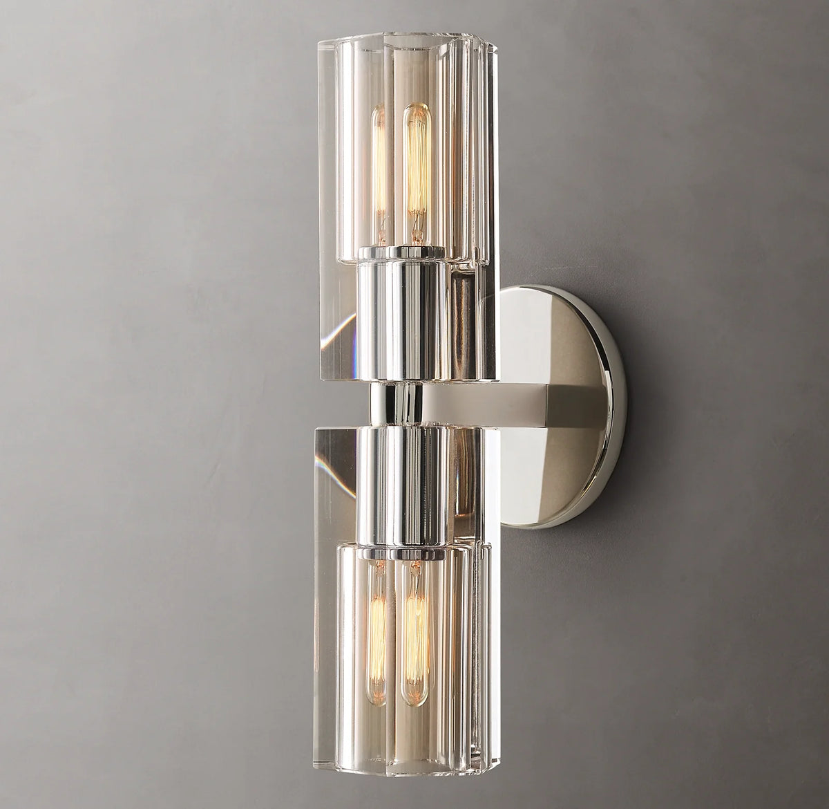 Arcachon Brass Double-Head Wall Sconce