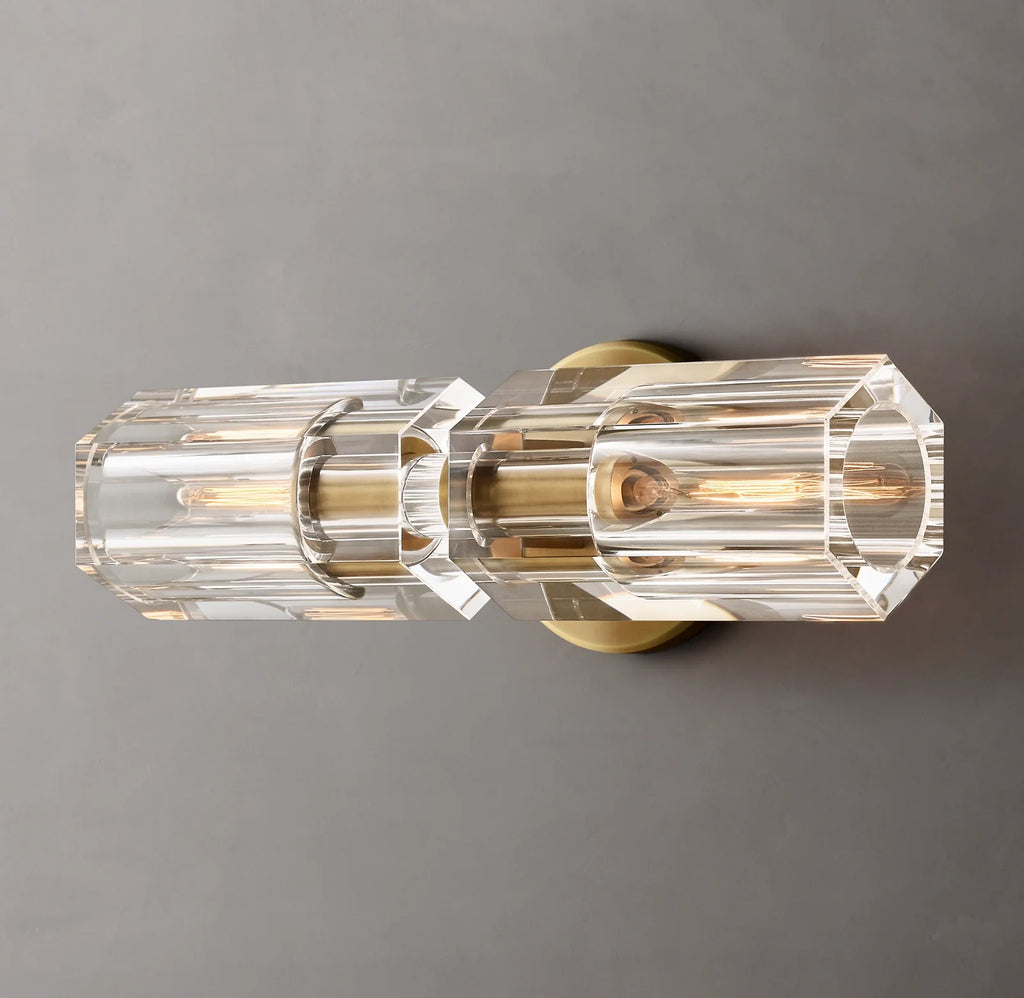 Arcachon Brass Double-Head Wall Sconce