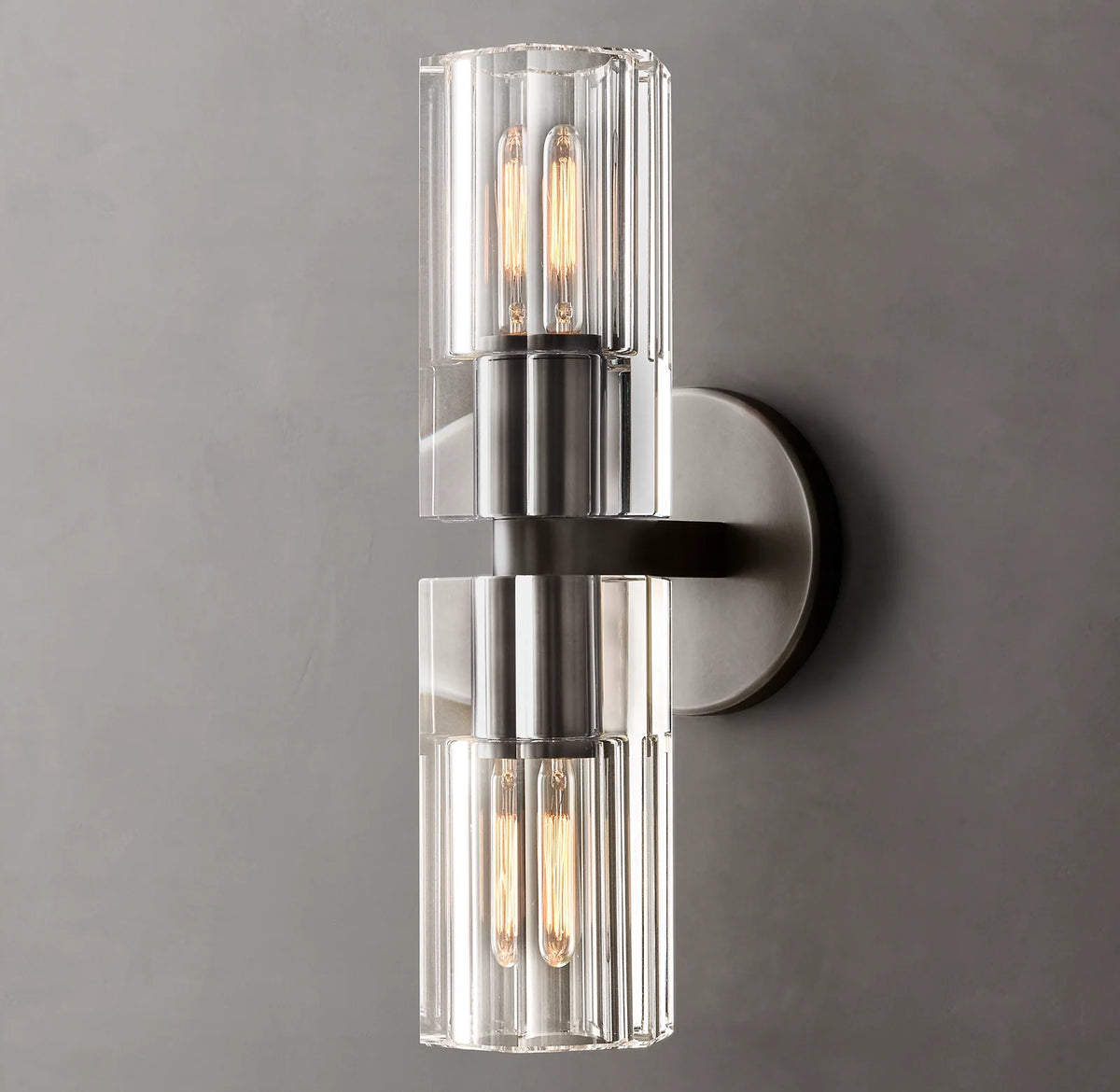 Arcachon Brass Double-Head Wall Sconce