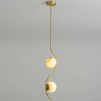 Uva Curved Alabaster Pendant Light