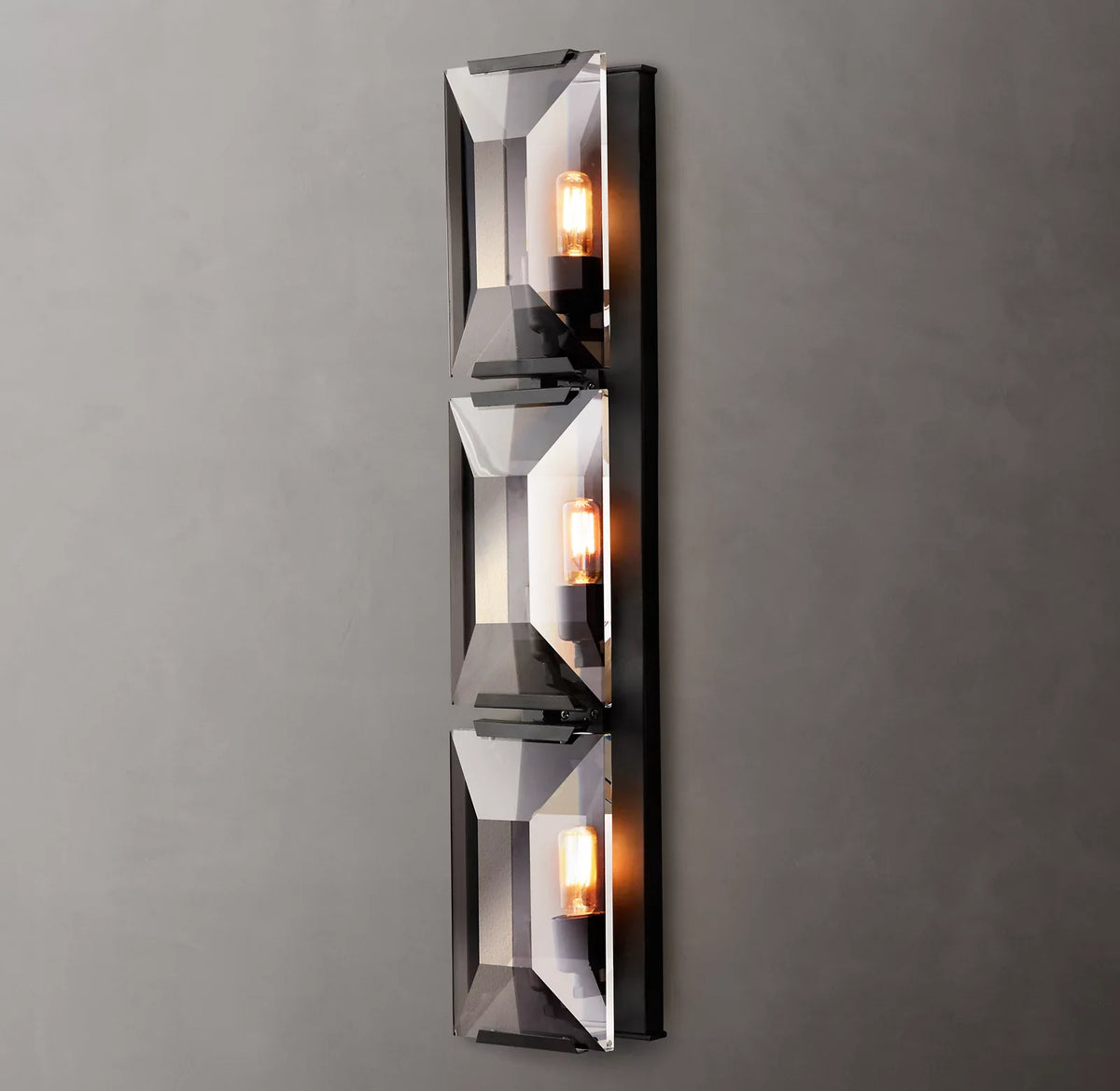 Harlow Crystal Triple Wall Sconce 32"