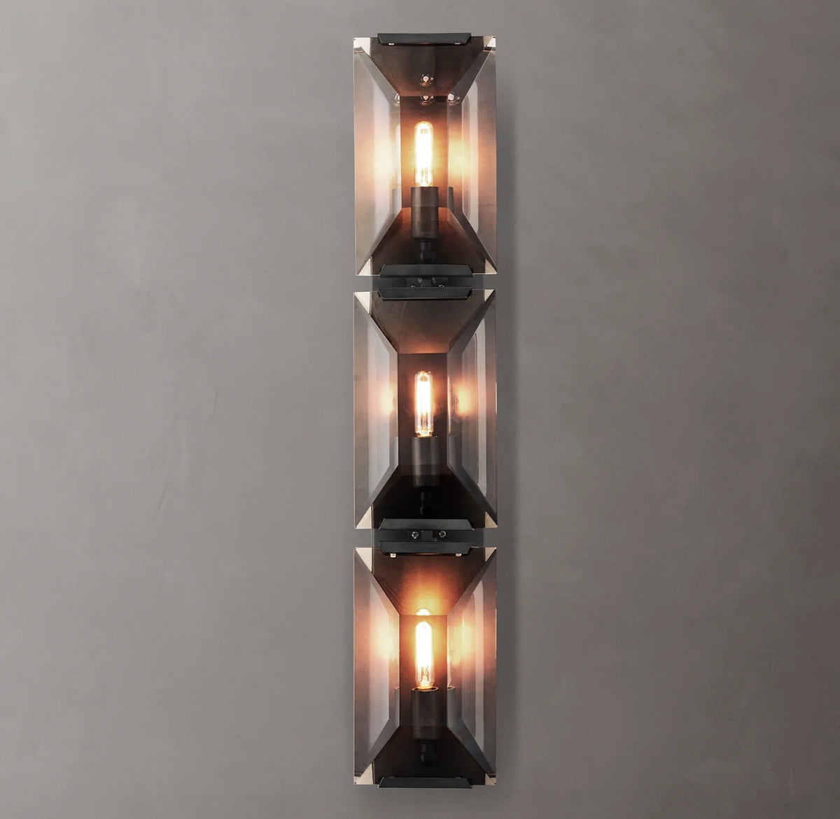 Harlow Crystal Triple Wall Sconce 32"