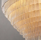 Sirene Clear/Smoke Glass Round Chandelier 52"