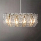 Lattice Square Glass Chandelier 48"
