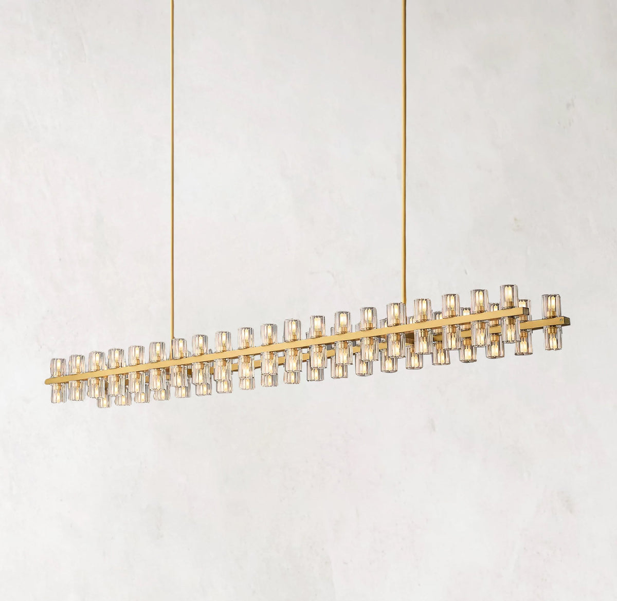 Arcachon LED Linear Crystal Chandelier 72"