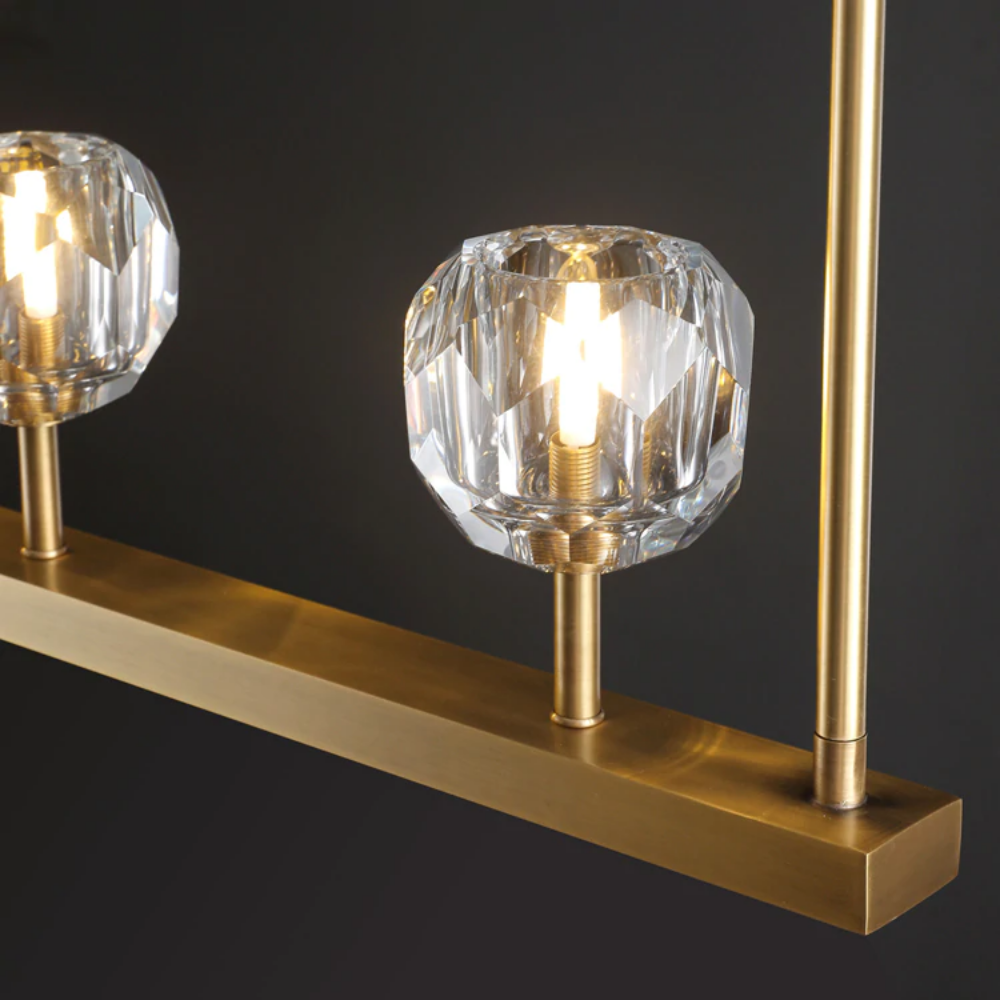 Boule De Cristal Clear Crystal Linear Chandelier 48"