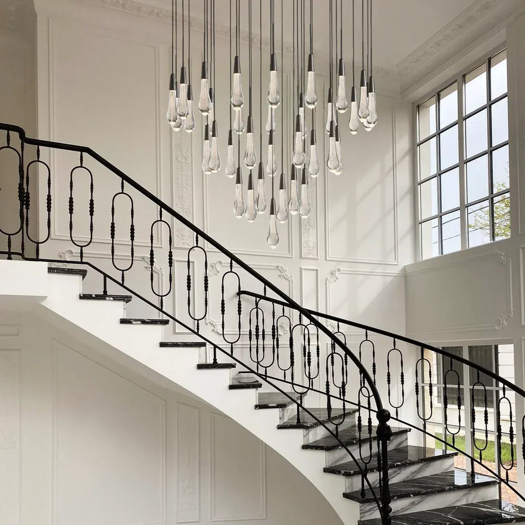 Solitaire Round Crystal Chandelier 17"/24"/36"/58"