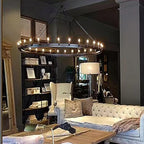 Filament Round Chandelier 26" 12-Light