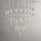Soltaire Modern Round Crystal Chandelier 36"