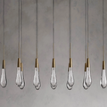 Solitaire Linear Crystal Chandelier 37"/50"/70"/87"/120"
