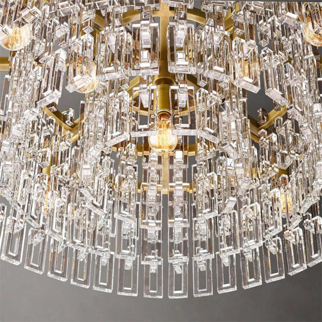 Marignan Round K9 Crystal Chandelier 36"