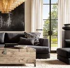 Sirene Clear/Smoke Glass Round Chandelier 52"
