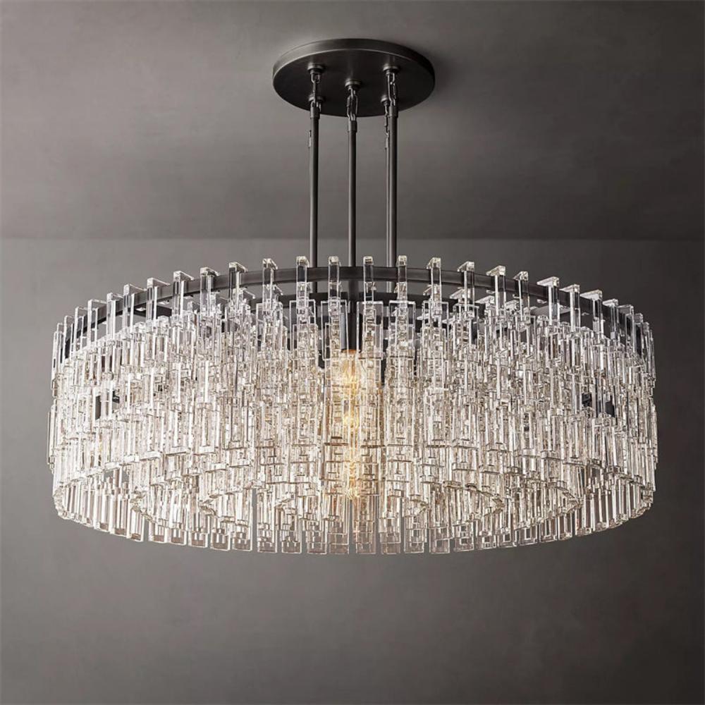 Marignan K9 Crystal Round Chandelier 48"