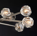 Boule De Cristal Clear/Smoke Round Chandelier 60"