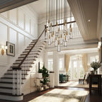 Solitaire Round Crystal Chandelier 17"/24"/36"/58"