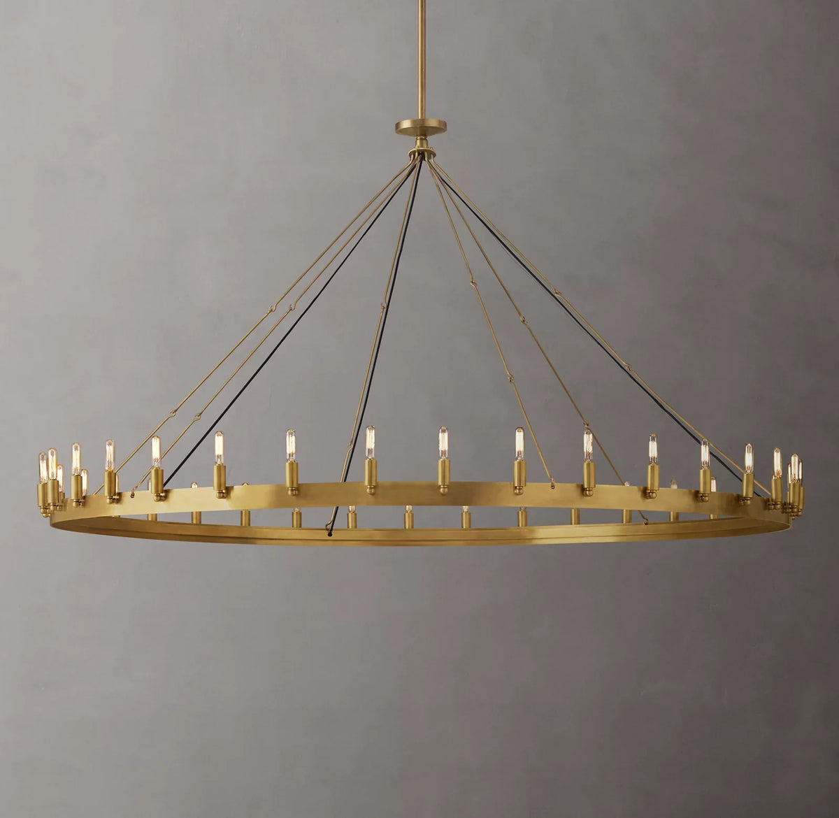 Filament Round Chandelier 73" 36-Light