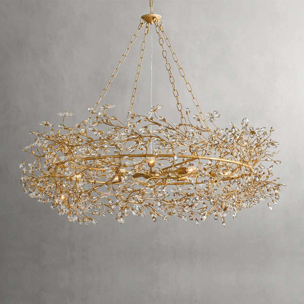 Fiore Crown Chandelier39" 48" 60"
